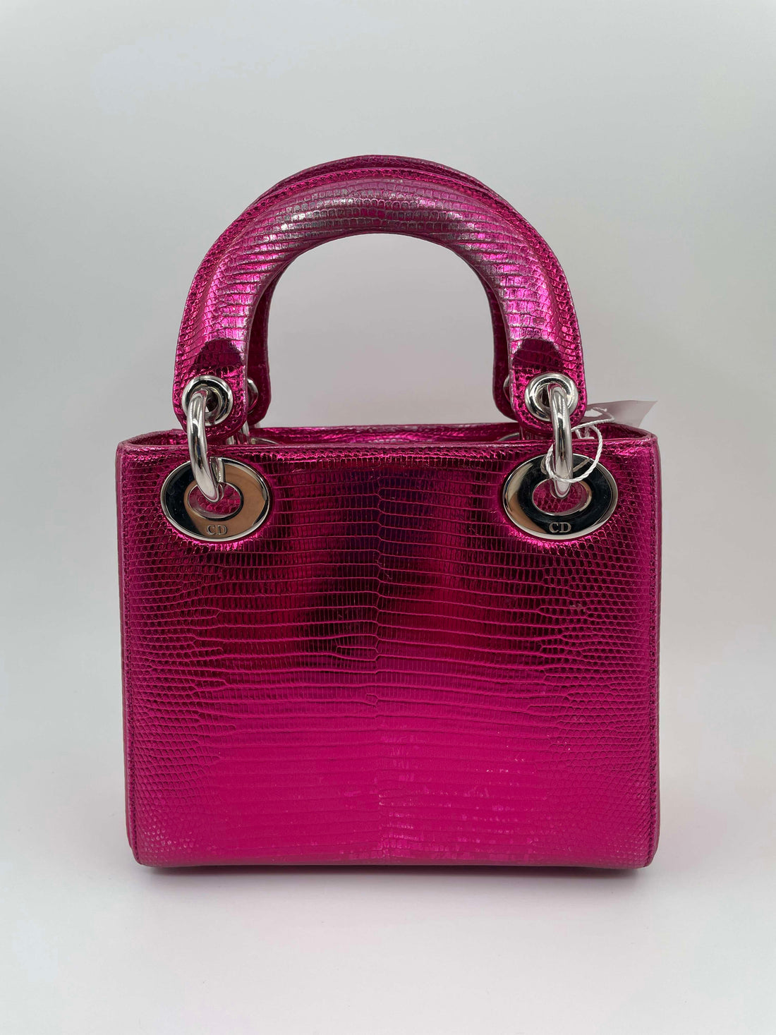 Dior Pink Python Mini Lady Dior Tote