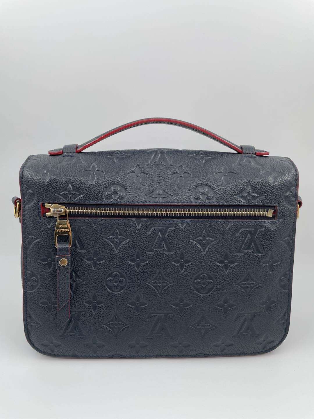 Louis Vuitton Pochette Métis Navy/Red Empreinte Leather