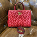 GUCCI GG Marmont Shopping Leather Handbag