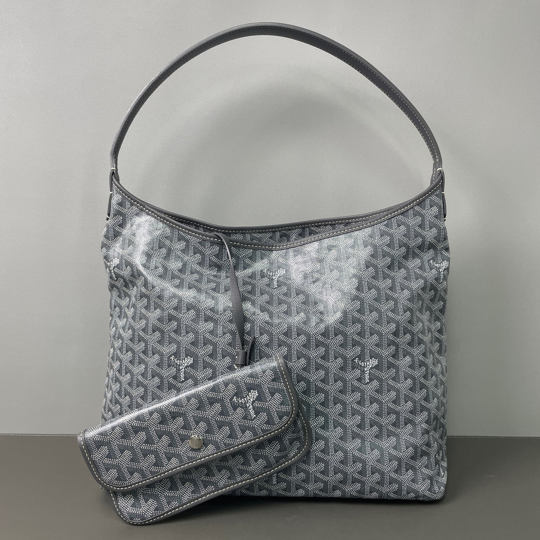 Goyard Goyardine Boheme Hobo Grey
