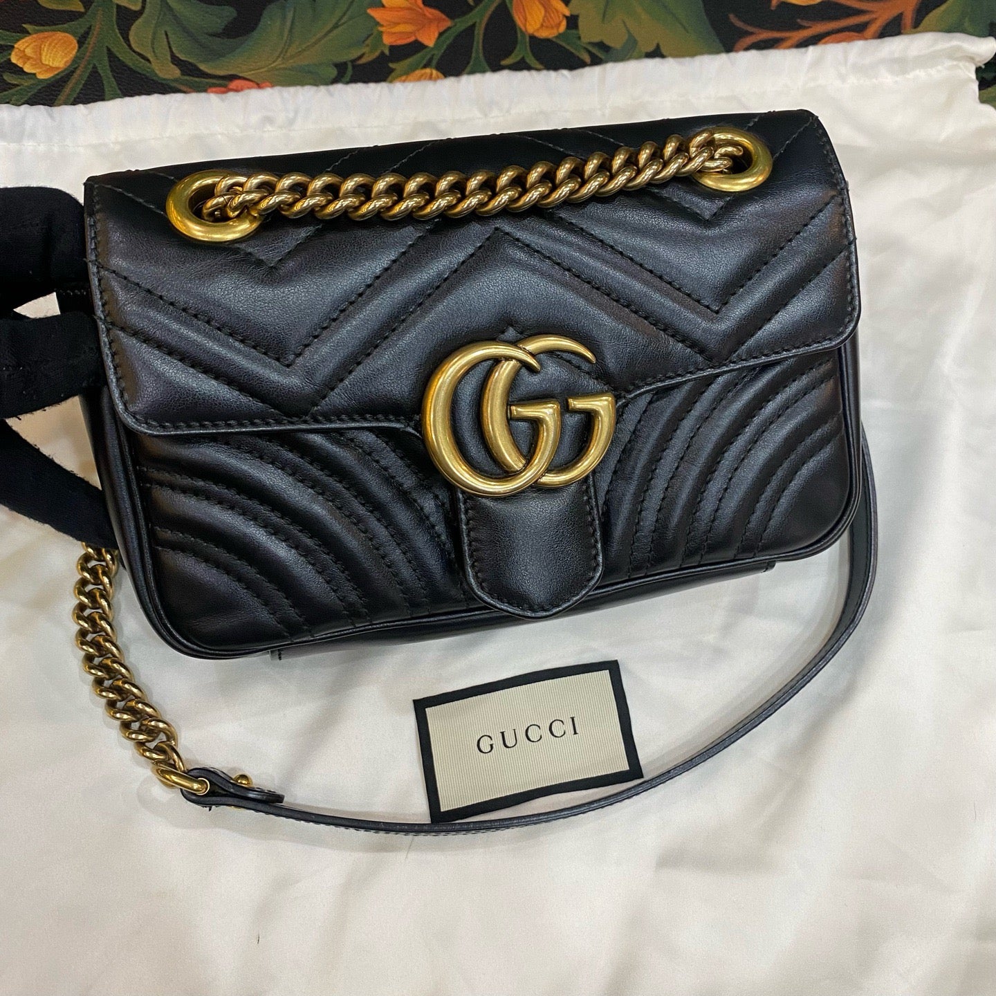 Gucci GG Marmont Leather Crossbody Bag