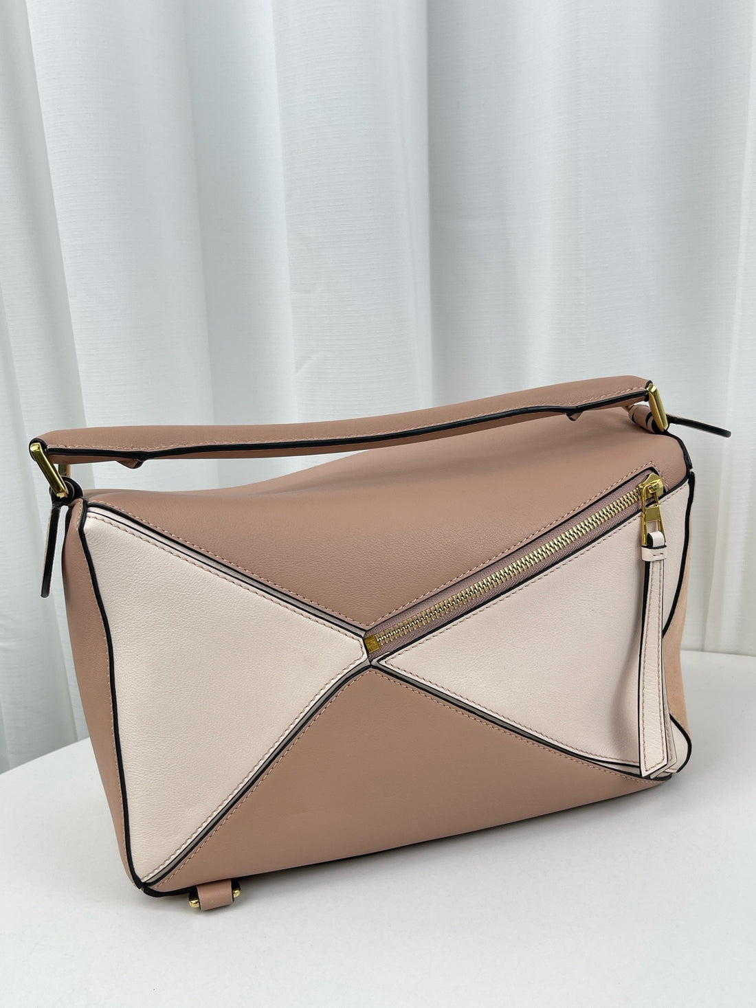 Loewe Puzzle Small Bag in Leather and Suede
