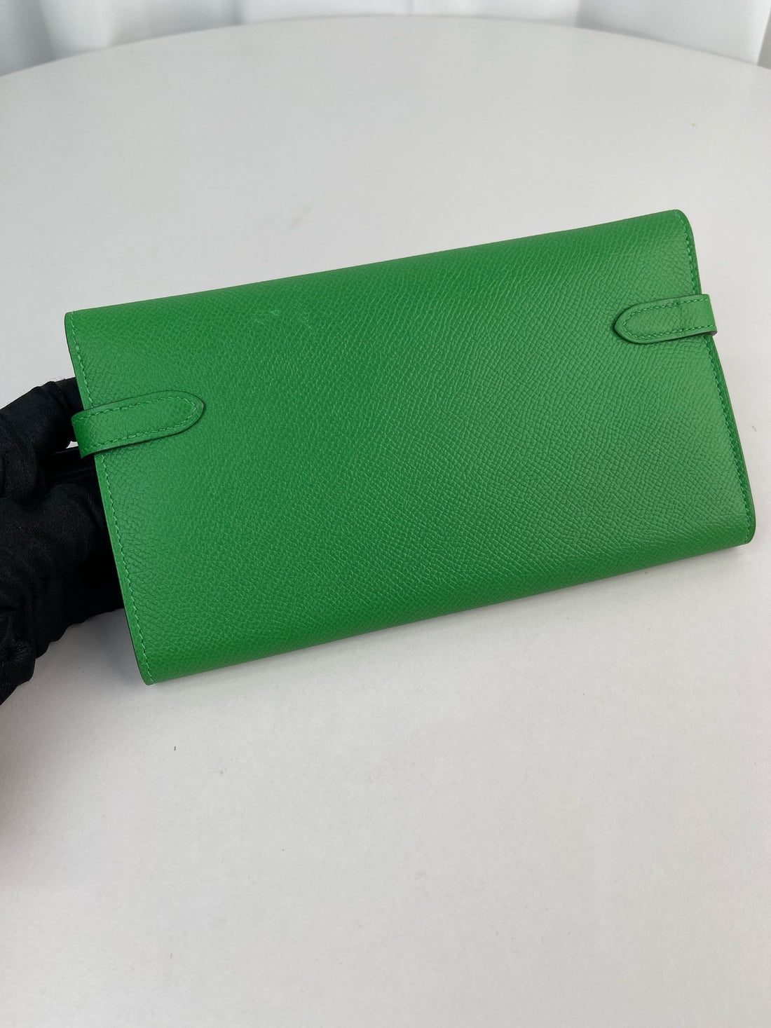 HERMES Kelly to go leather clutch bag