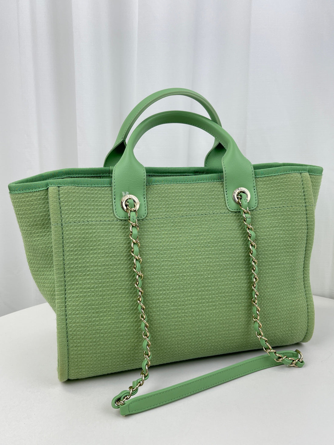 Chanel  Deauville Canvas Tote Bag