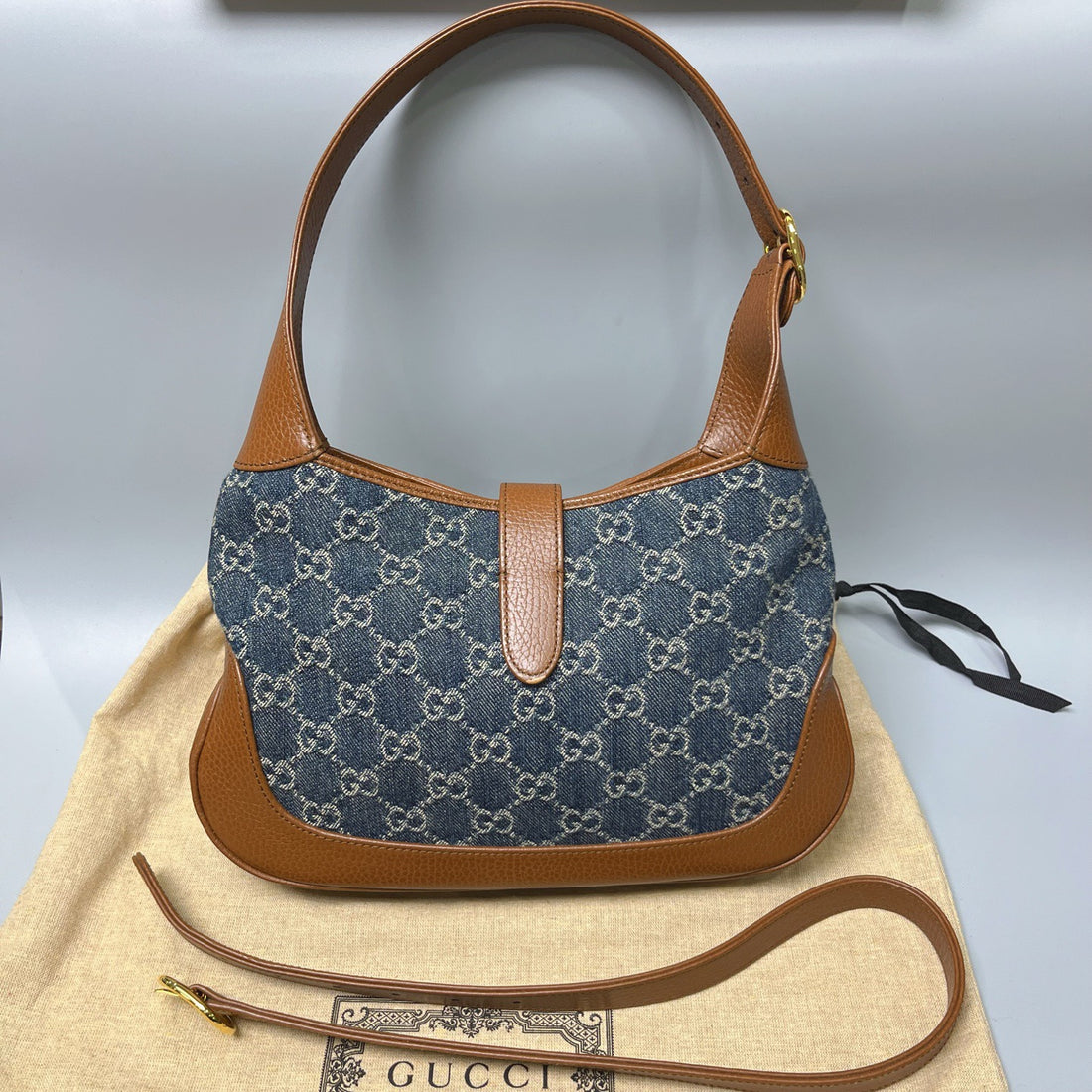 GUCCI Jackie 1961 Leather Handbag