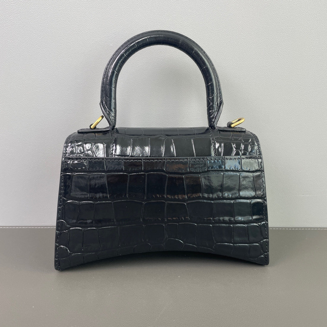 Balenciaga Hourglass Leather Crossbody Bag