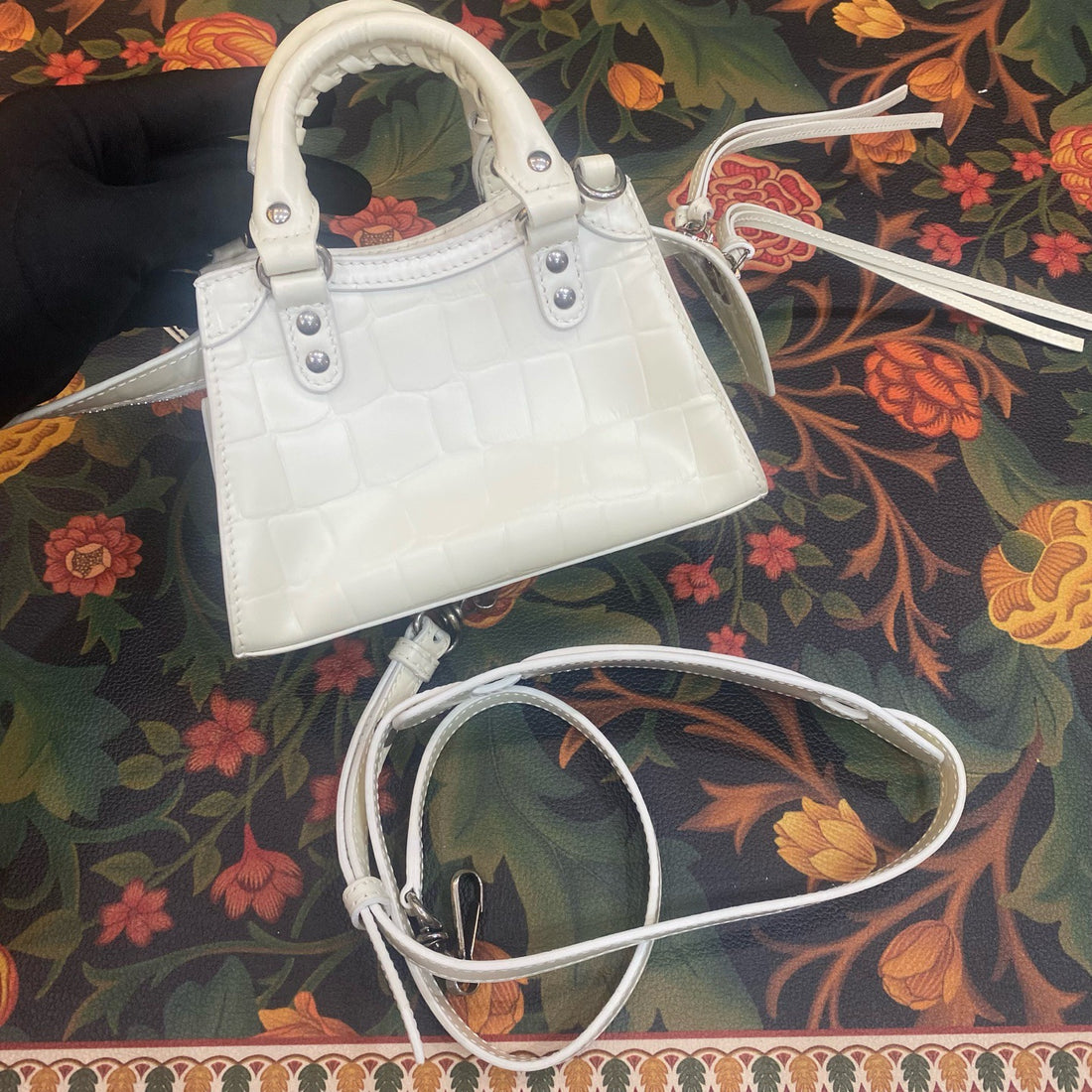 Balenciaga Neo Classic Patent Leather Crossbody Bag