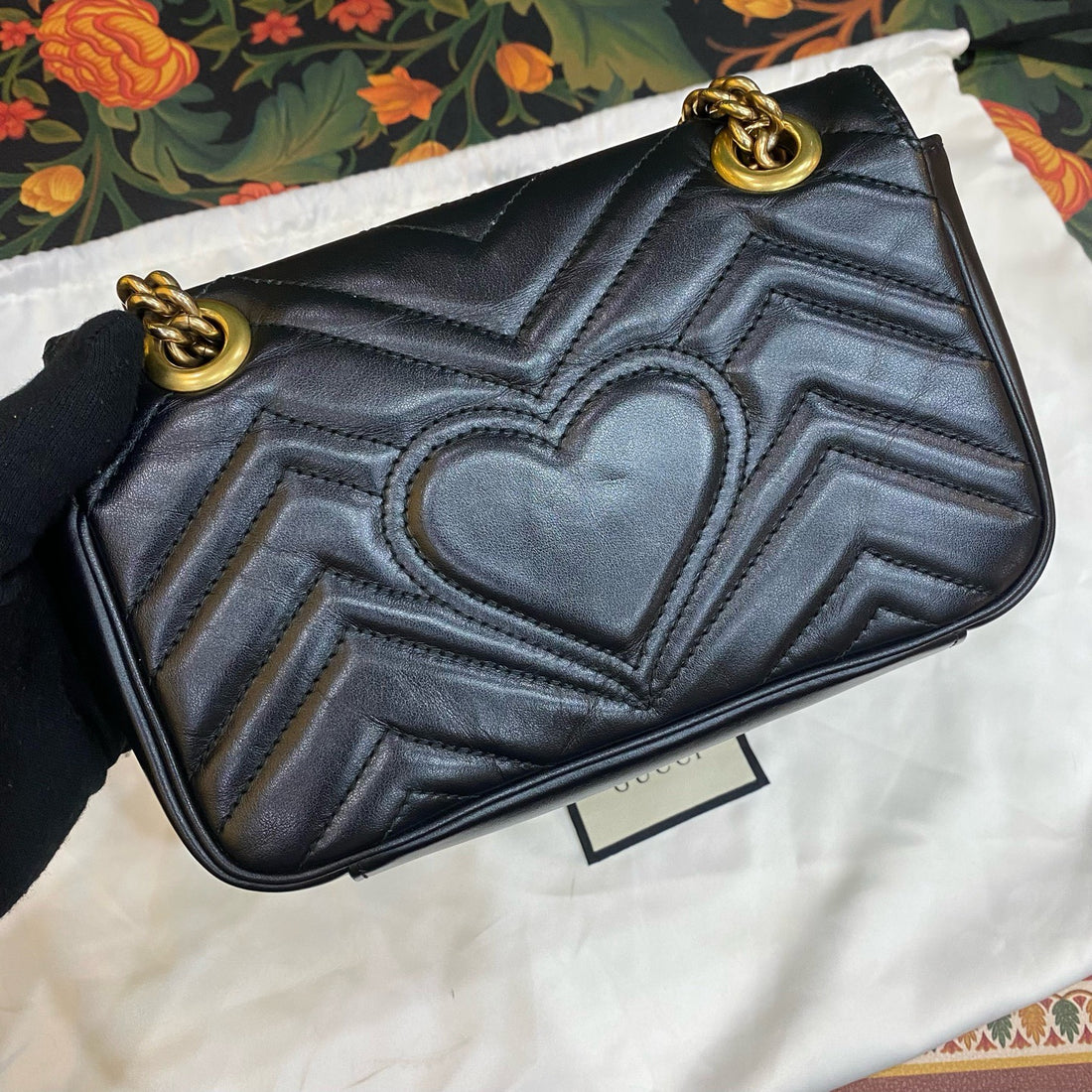 Gucci GG Marmont Leather Crossbody Bag