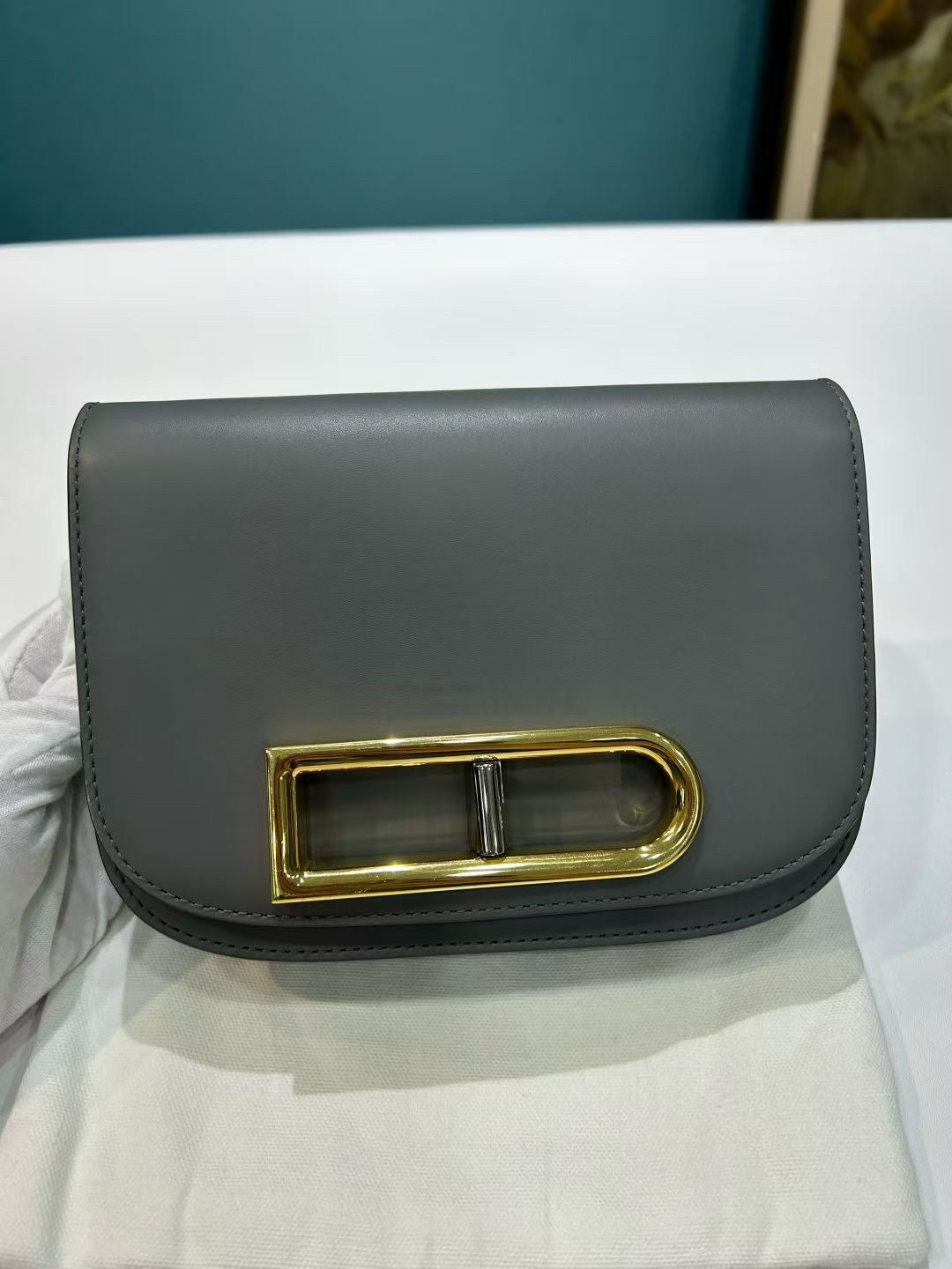 Delvaux Grey Lingot (small)