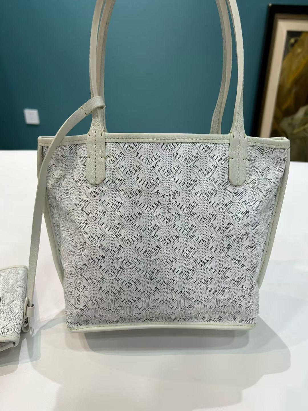 Goyard Anjou Leather Handbag