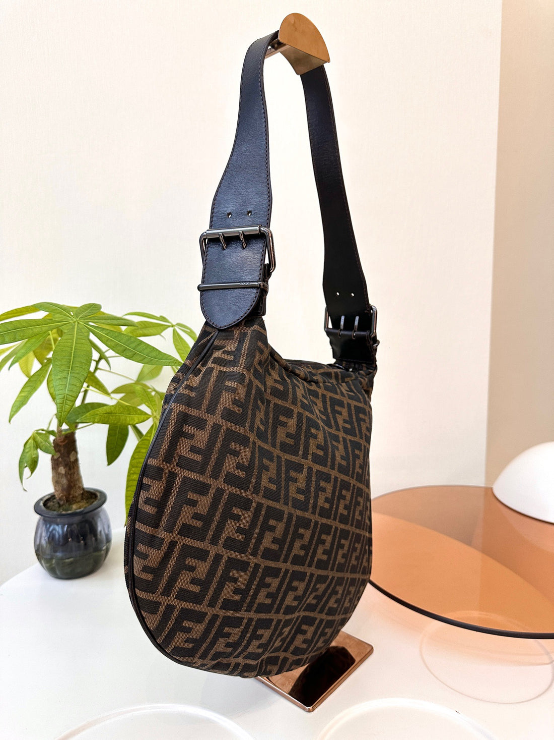 Fendi Oyster fabric tote bag