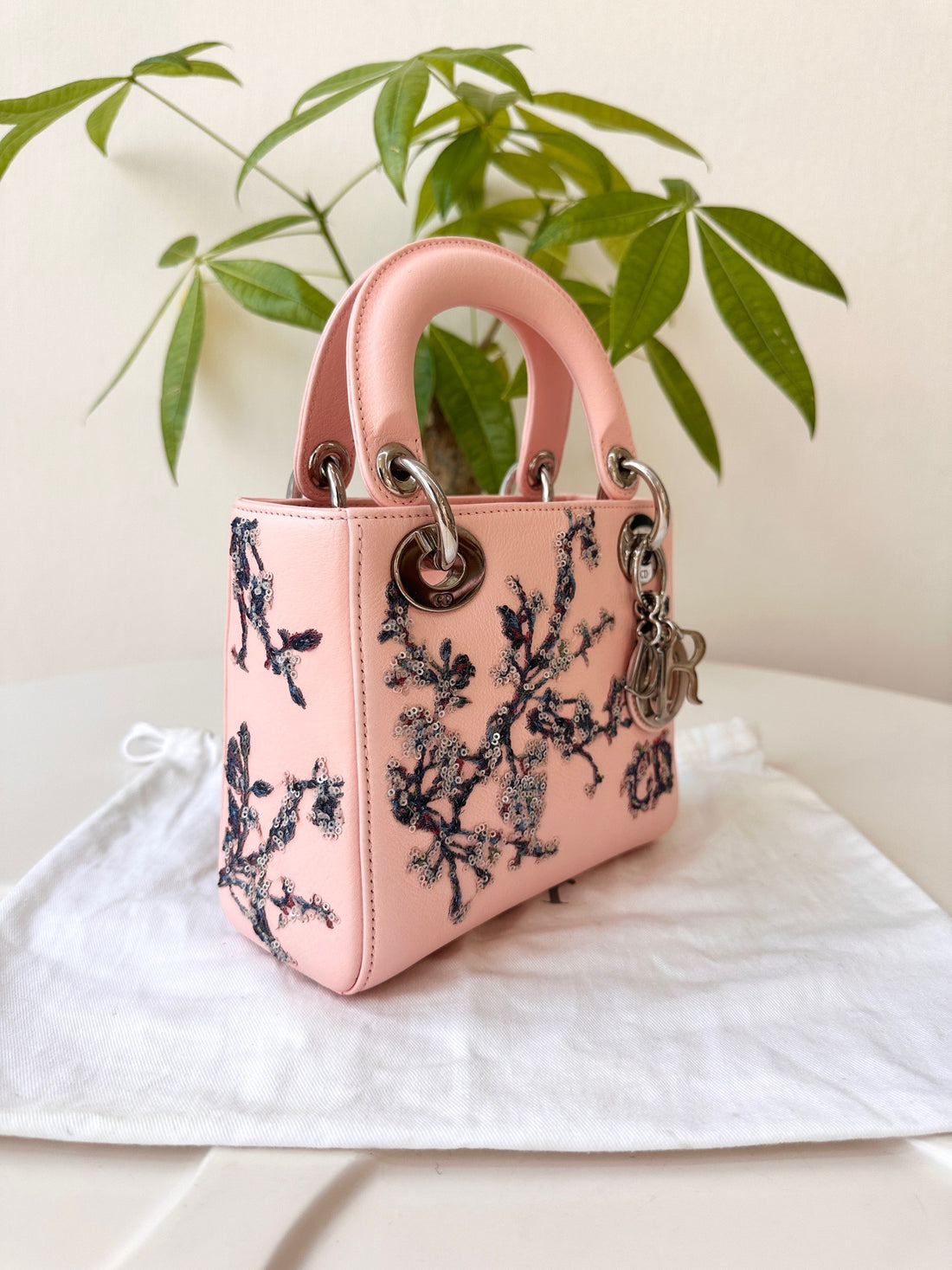 Dior  Lady Dior Leather Handbag