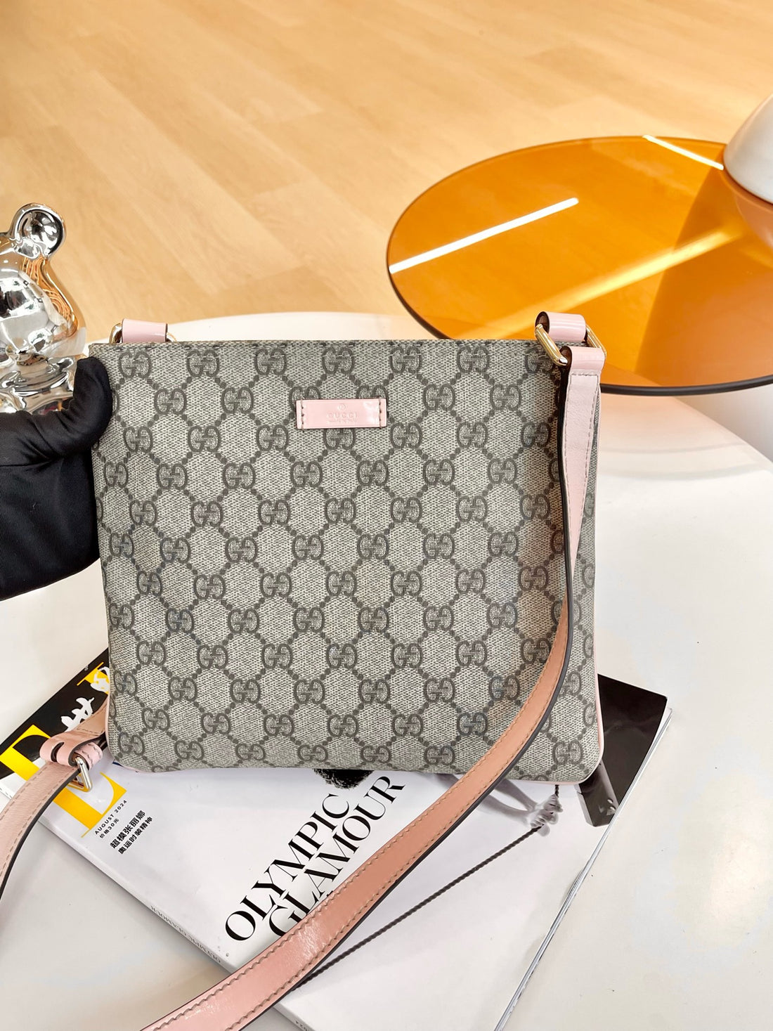 Gucci GG Supreme Canvas Crossbody Bag