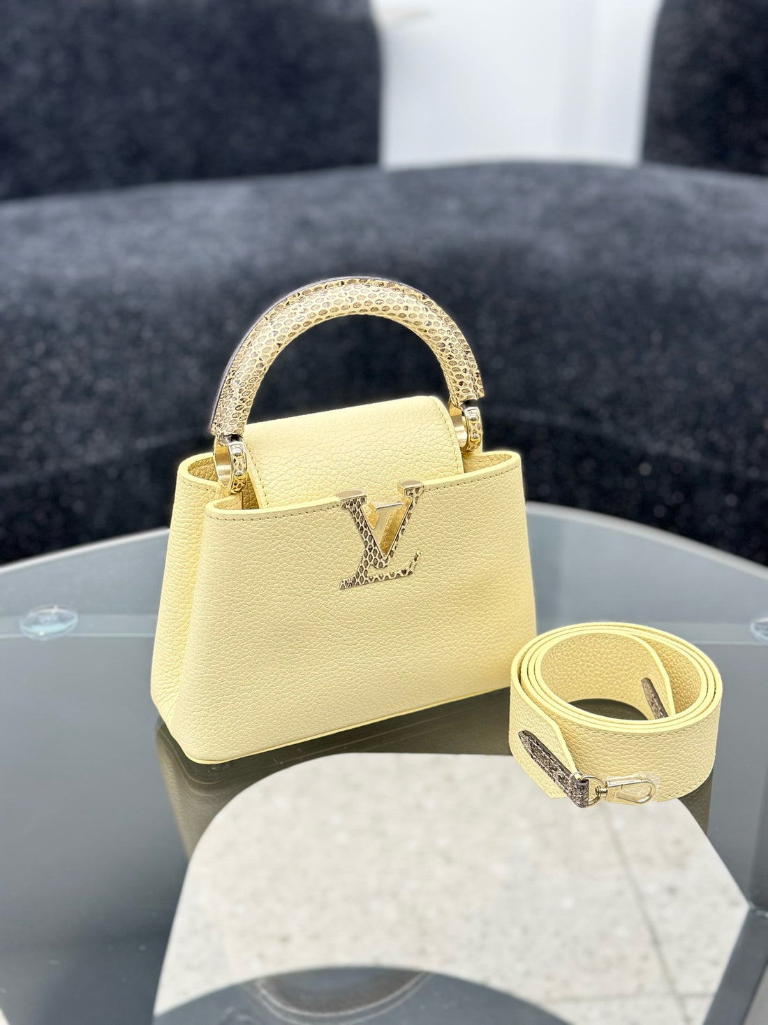 Louis Vuitton  Capucines Leather Handbag