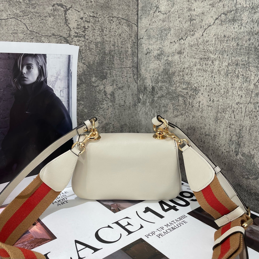 GUCCI Blondie Leather Handbag