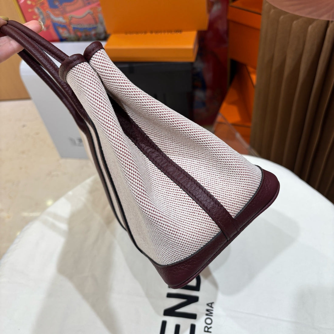 Hermès  Garden Party Leather Handbag