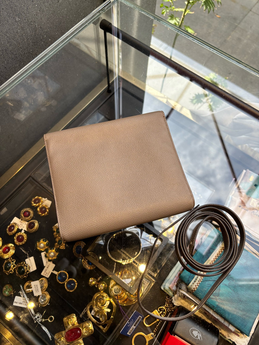 Hermès Clic 16 Tin Grey Shoulder/Crossbody Bag