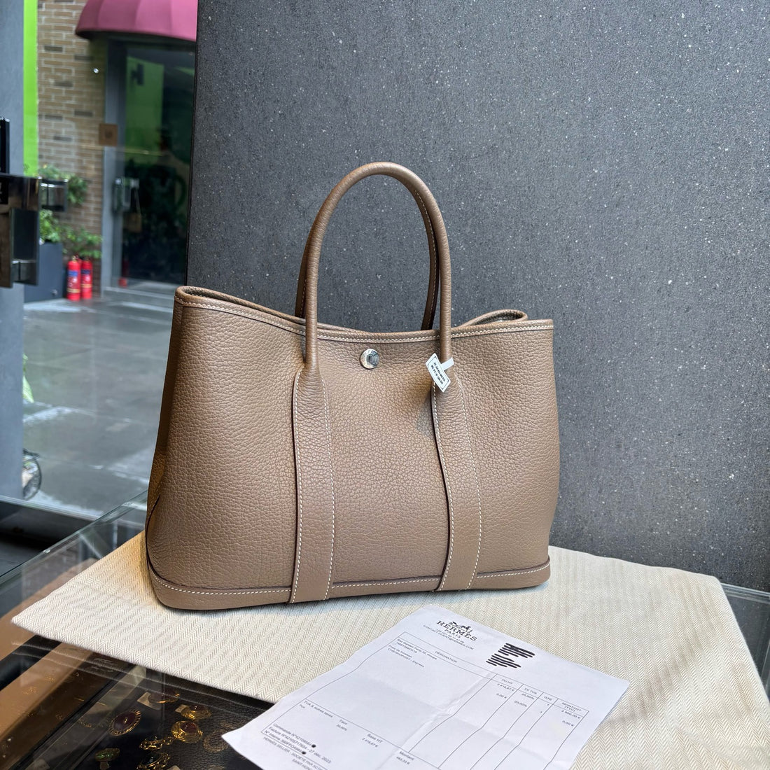 Hermès Garden Party 36 Etoupe Negonda