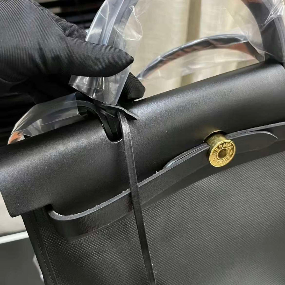 HERMÈS 31 HERBAG ZIP 31 BAG TOILE H BERLINE 