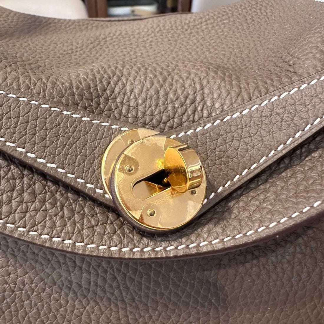 HermèsLindy leather handbag