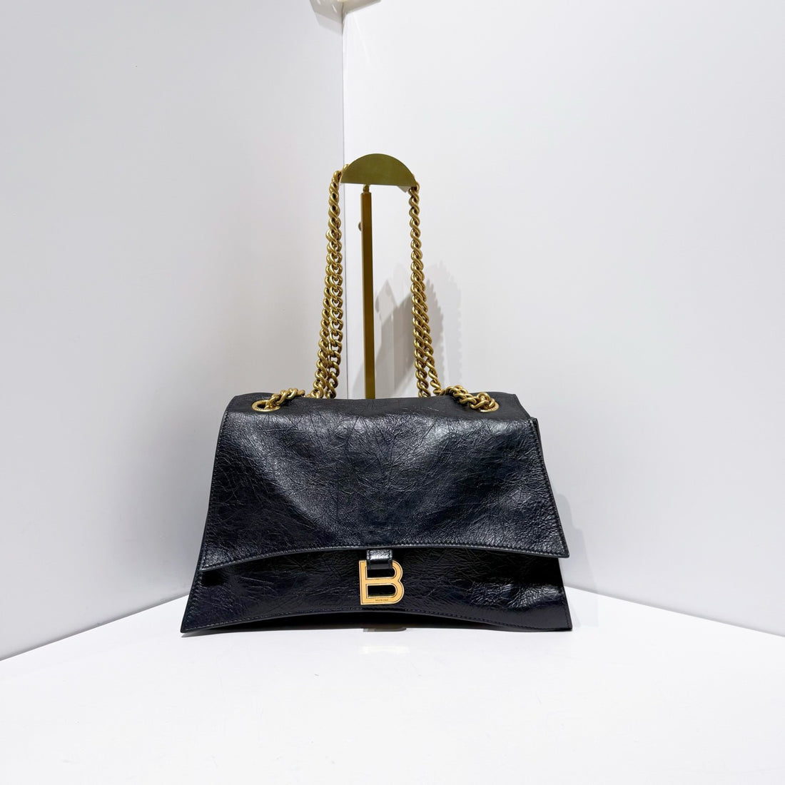 Balenciaga  Crush Leather Handbag