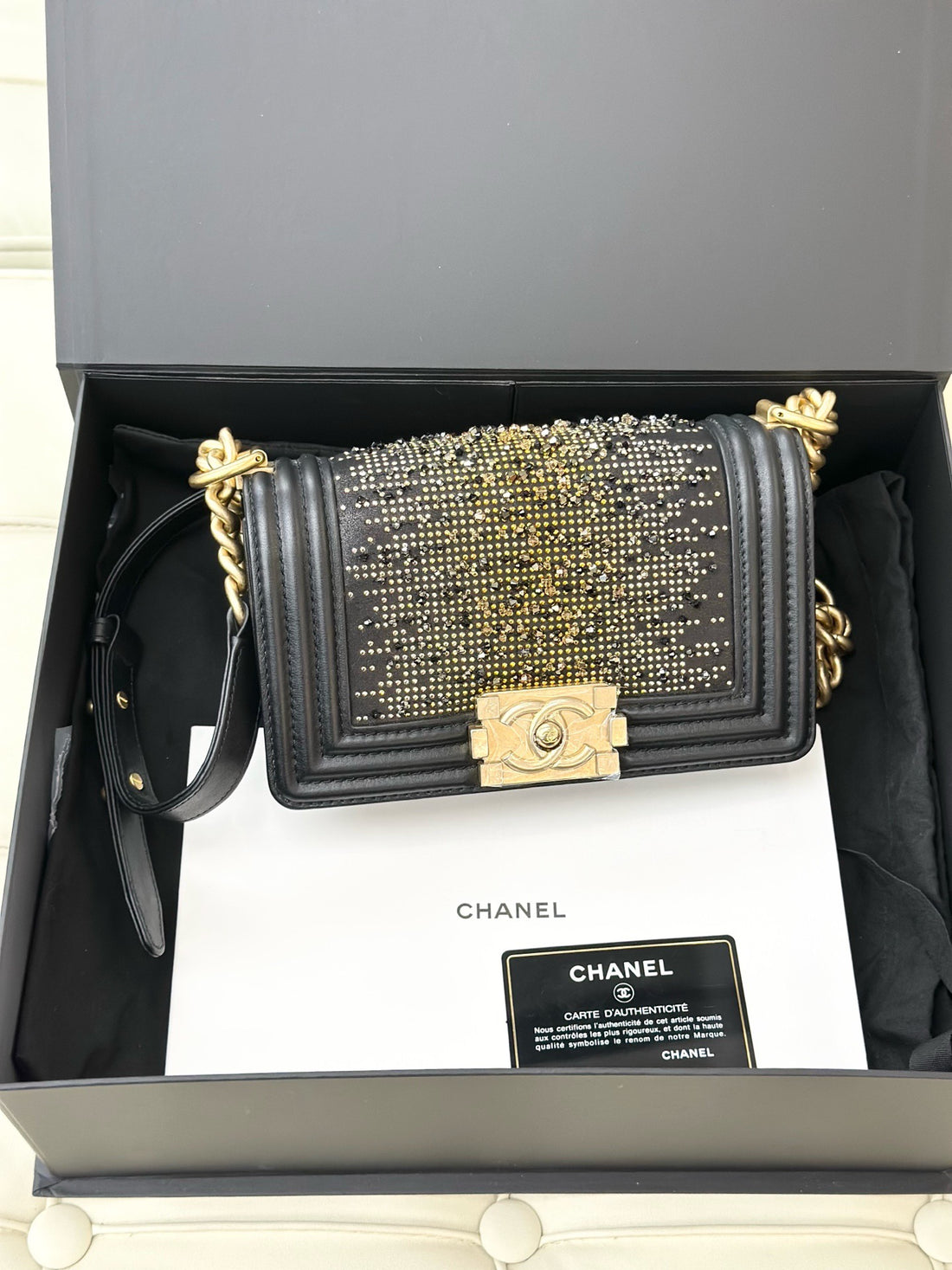 Chanel Boy leather crossbody bag