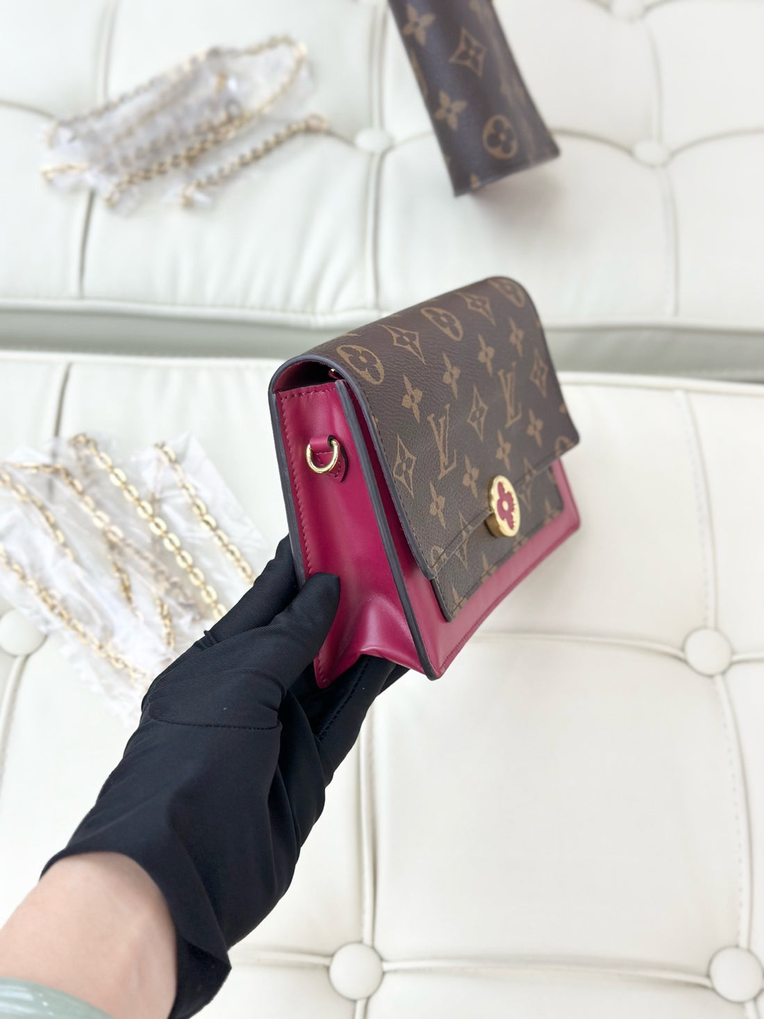 LV Flore Chain Crossbody Bag