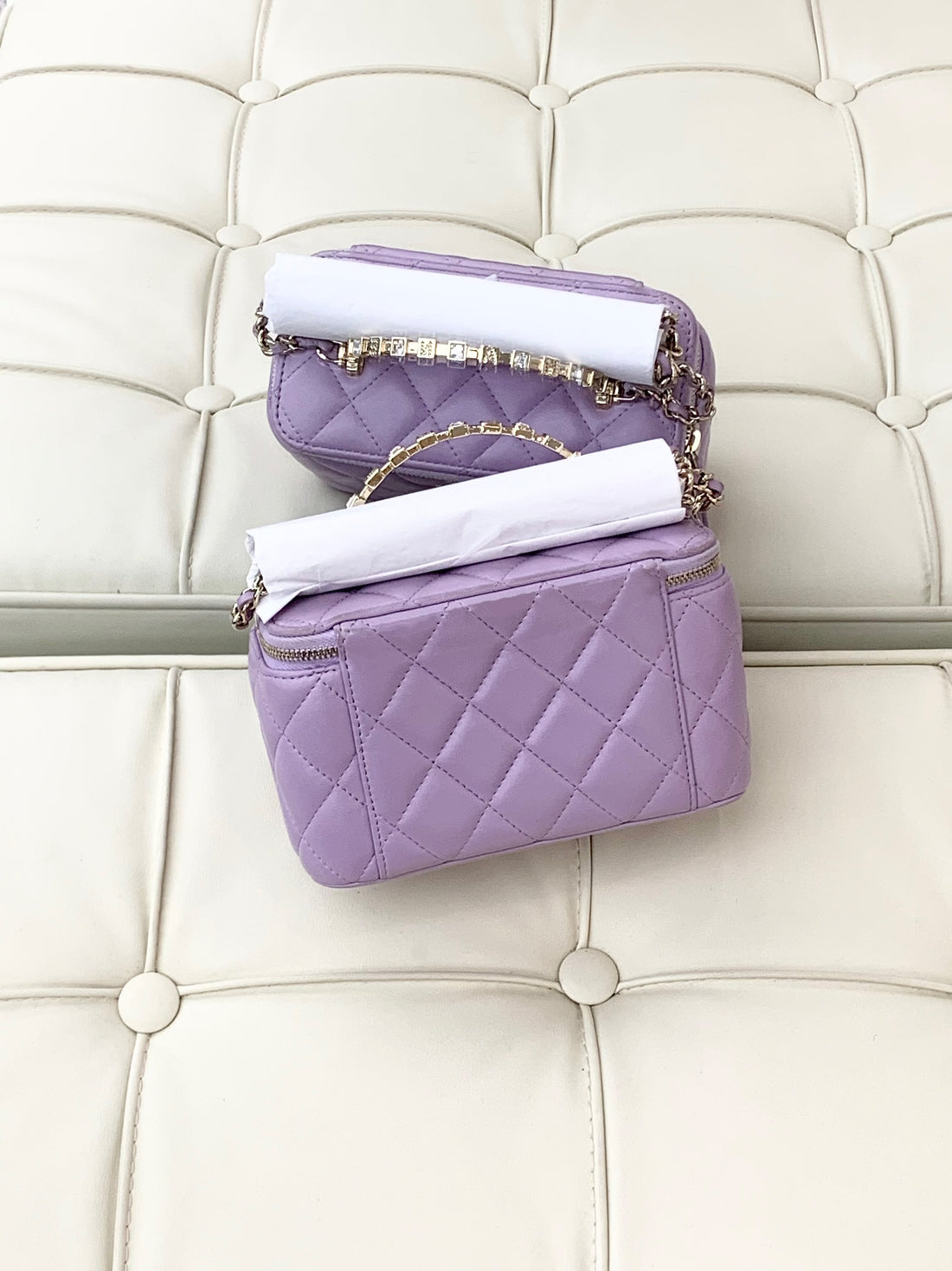 CHANEL 24P Long Box Makeup Bag