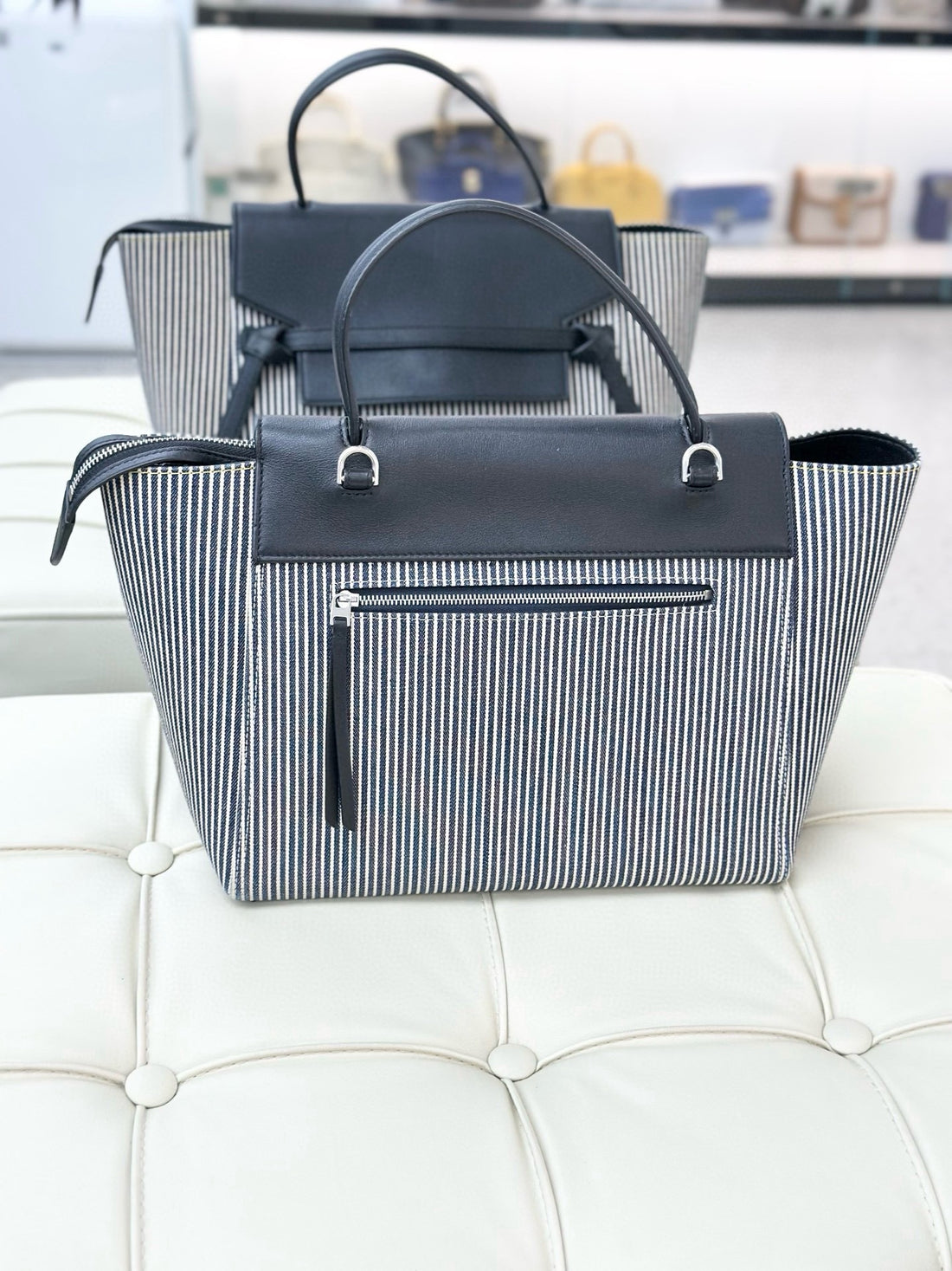 Celine  Belt Fabric Handbag