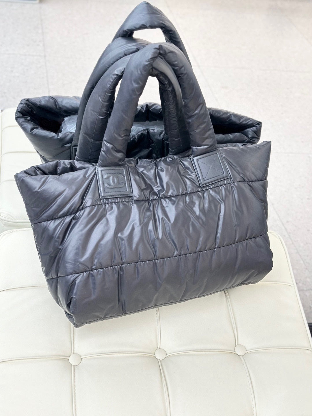 Chanel cocoon canvas handbag