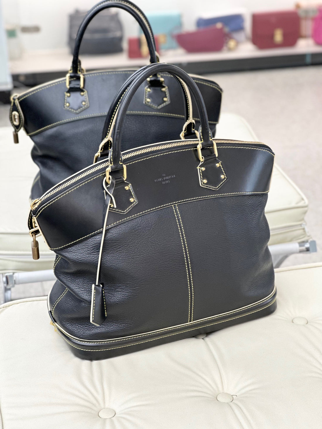 LV Suhali Lockit Black Handbag