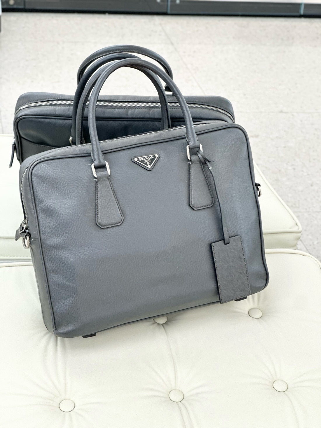 Prada Saffiano leather briefcase