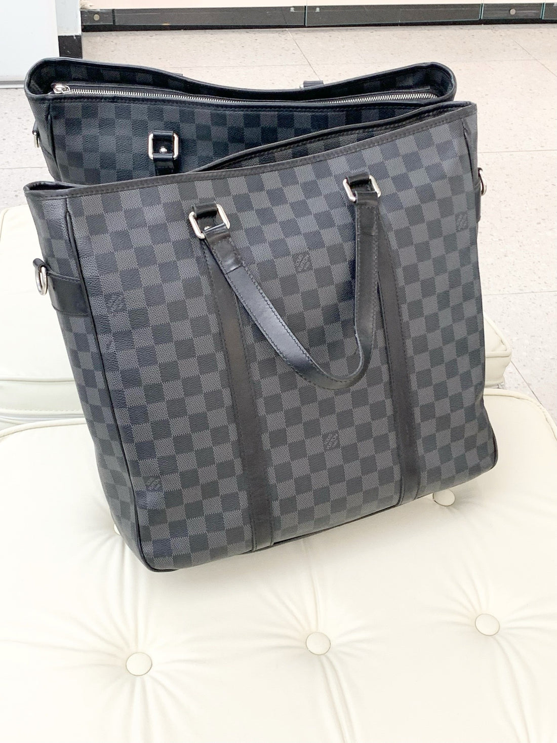 Louis Vuitton Tadao Black Checkered Pattern