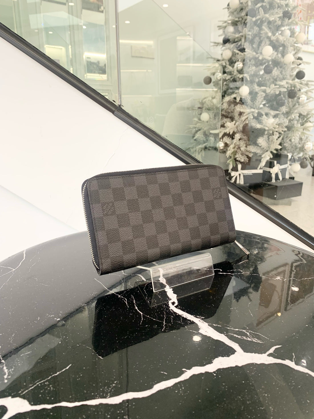 Louis Vuitton Damier Graphite Vertical Zipper Wallet