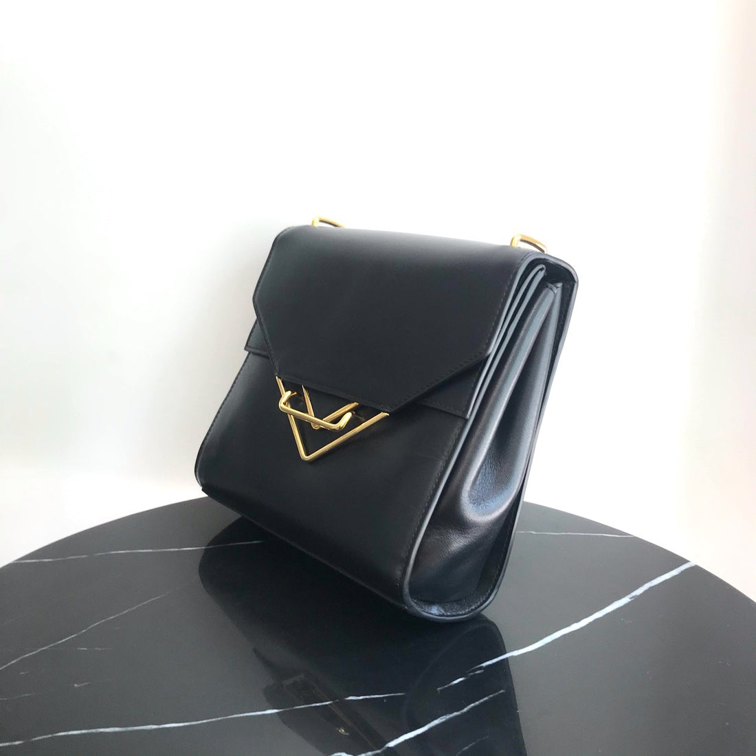 Bottega Veneta flap leather shoulder bag