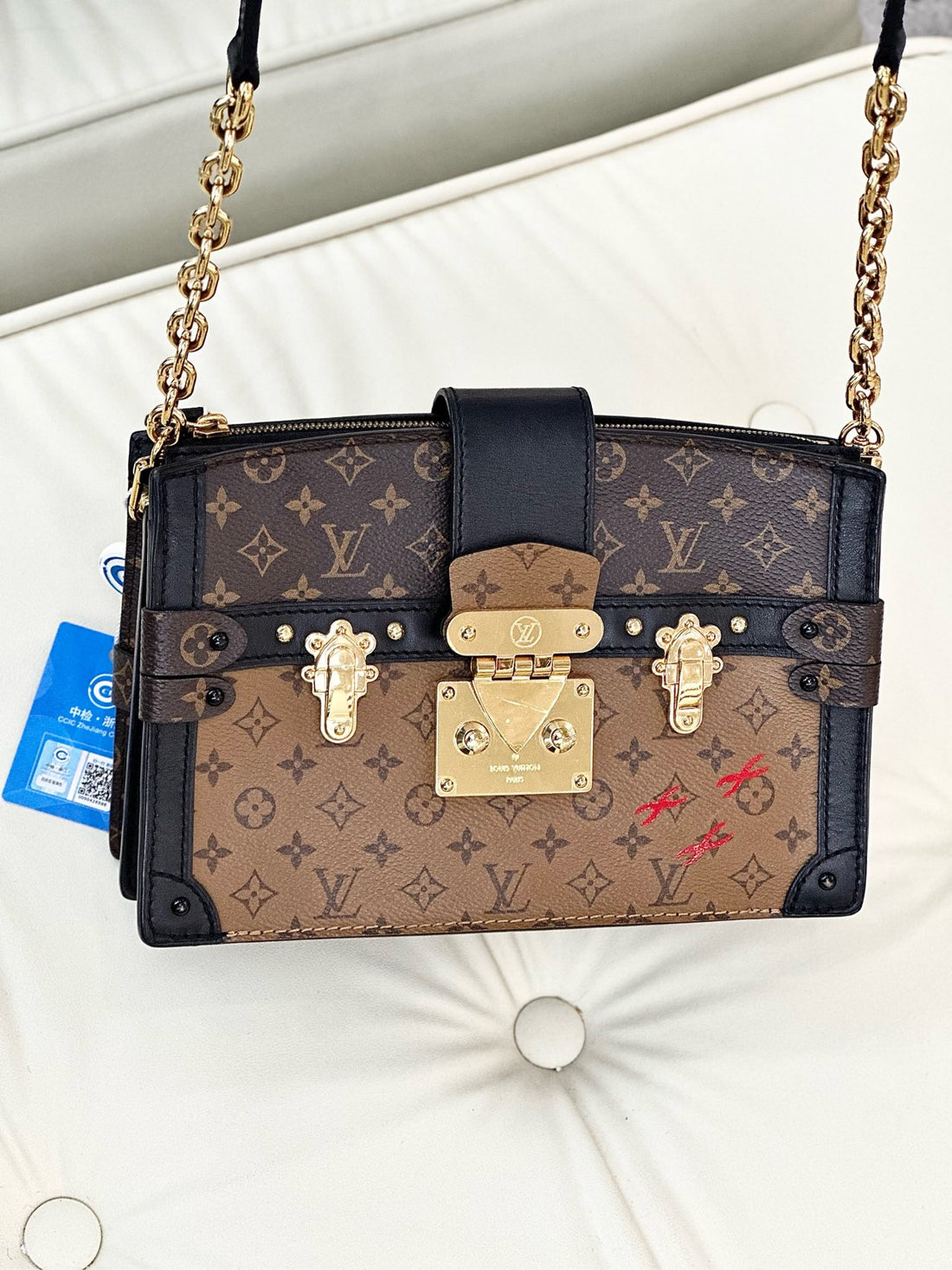 Louis Vuitton brown Monogram canvas shoulder bag