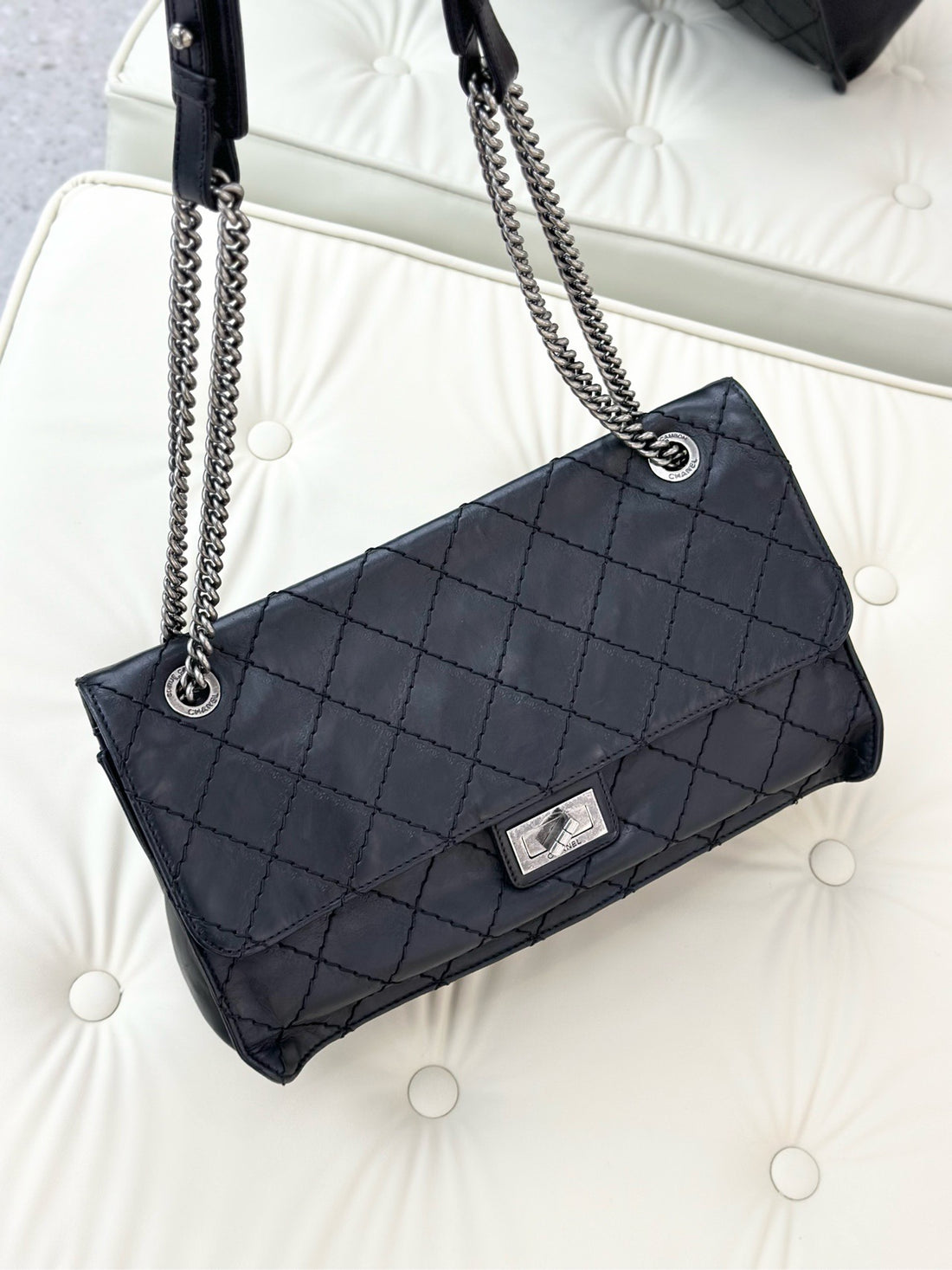 Chanel 2.55 Black Quilted Bag