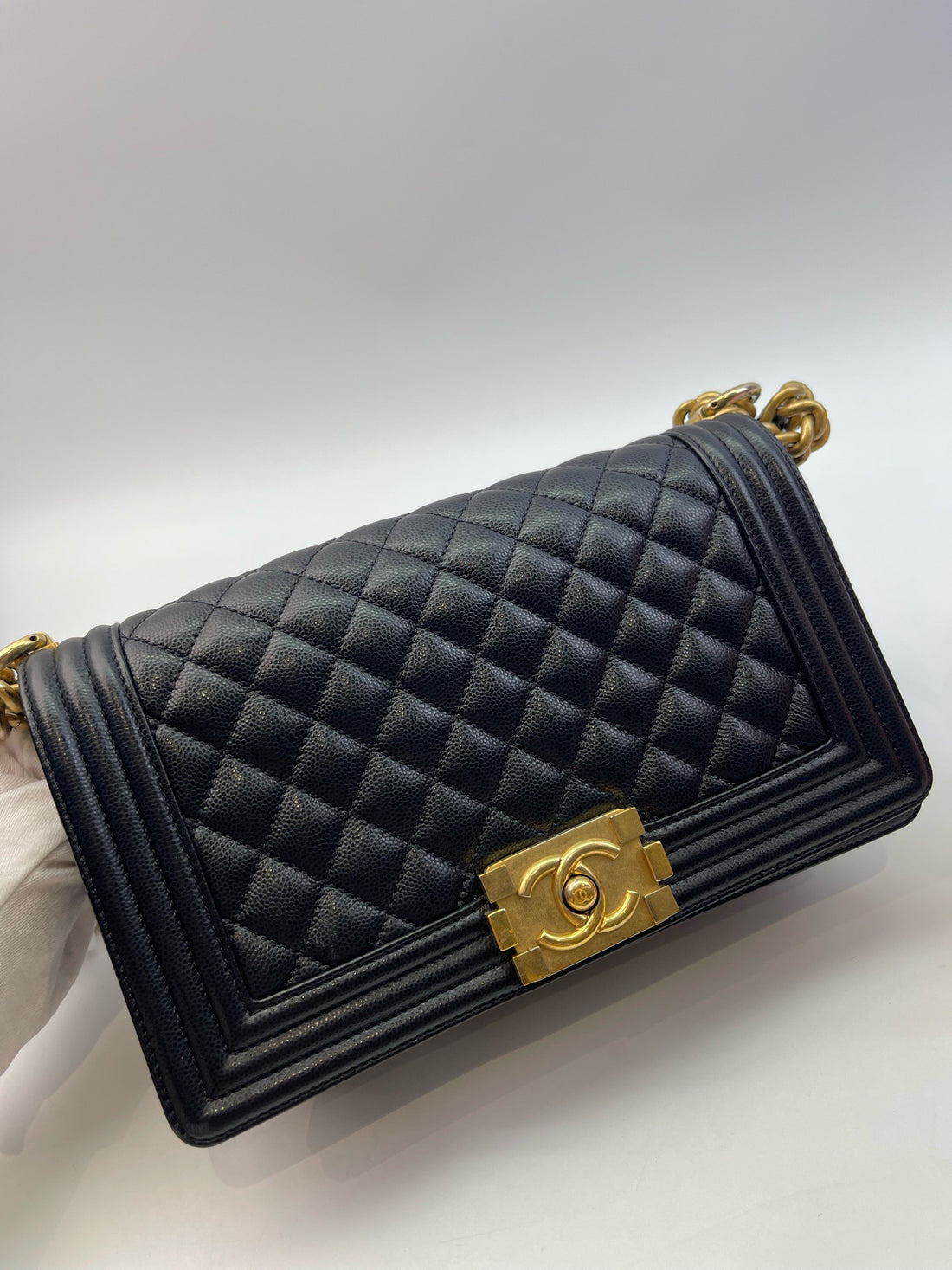 Chanel Boy series leather crossbody bag