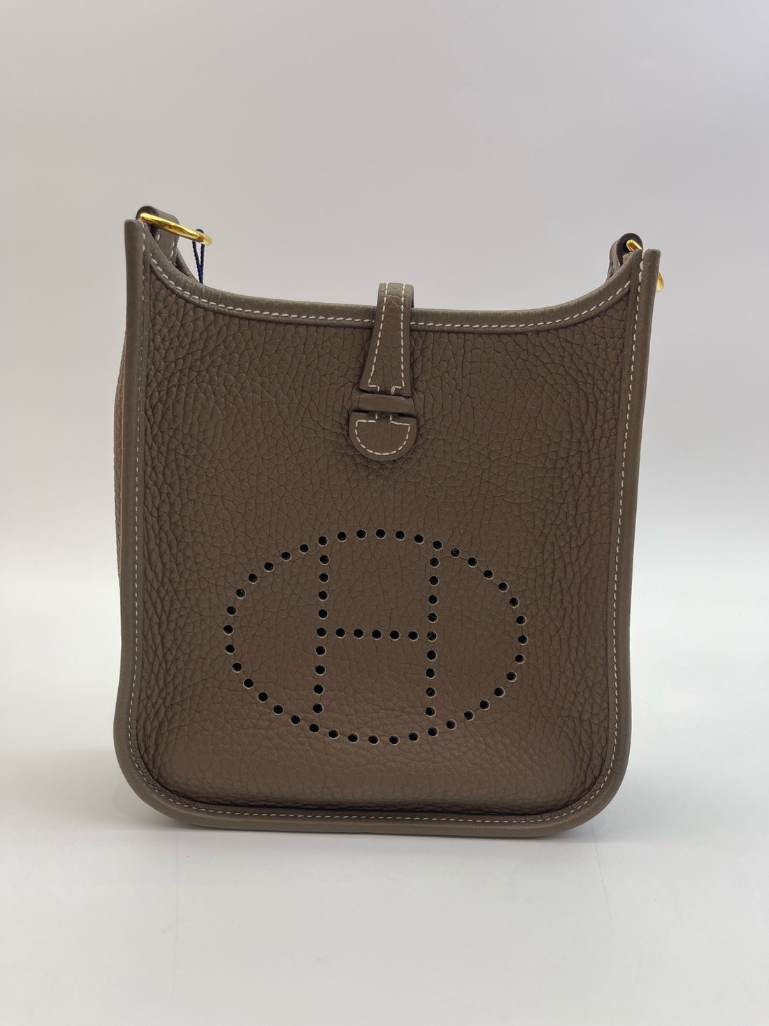 HERMES Mini Evelyne 16 Elephant Grey