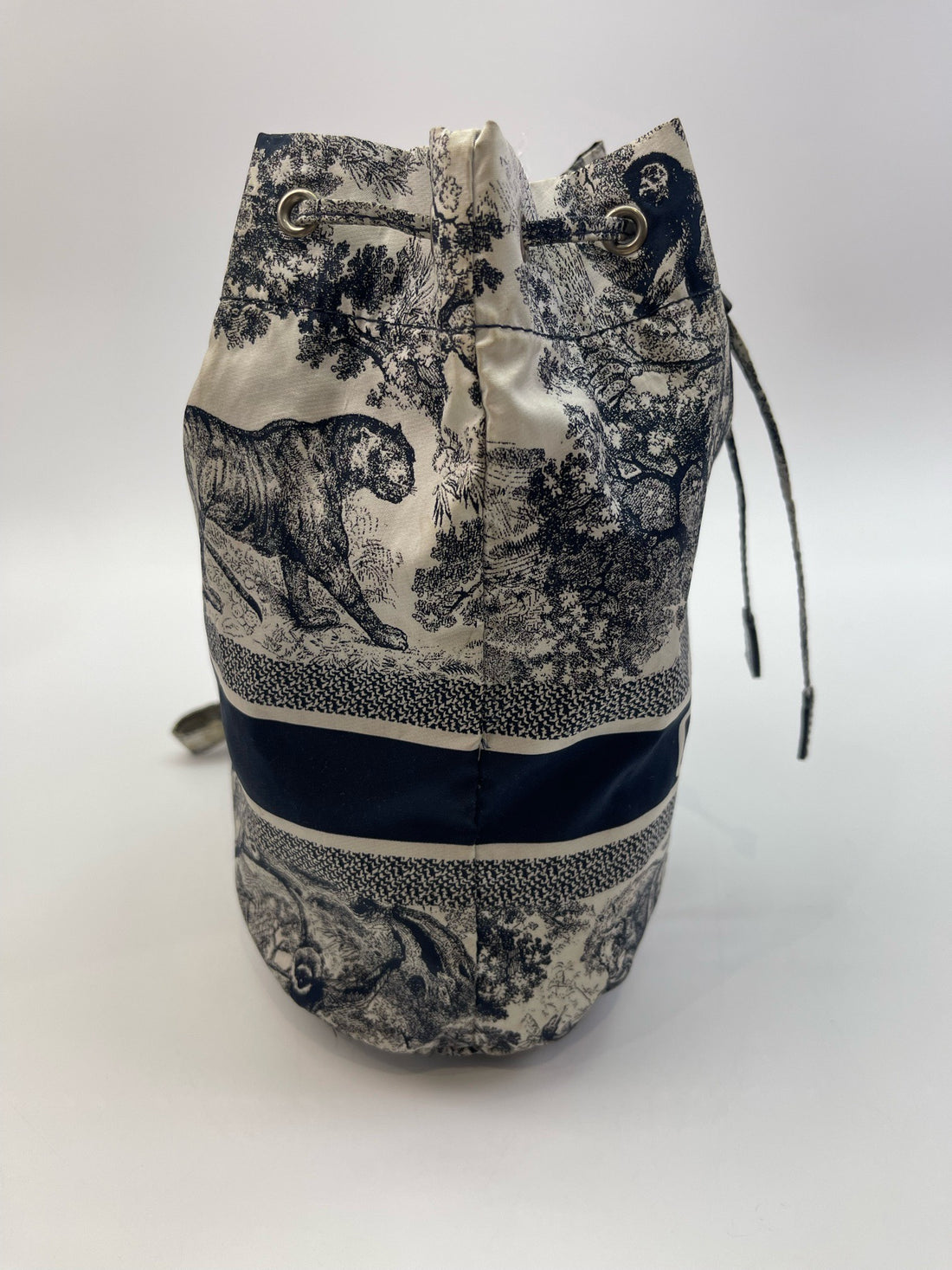 Dior Print Drawstring Bucket Bag
