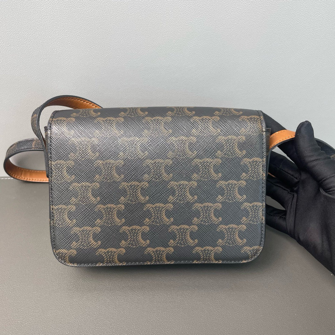 Celine Triomphe Fabric Handbag